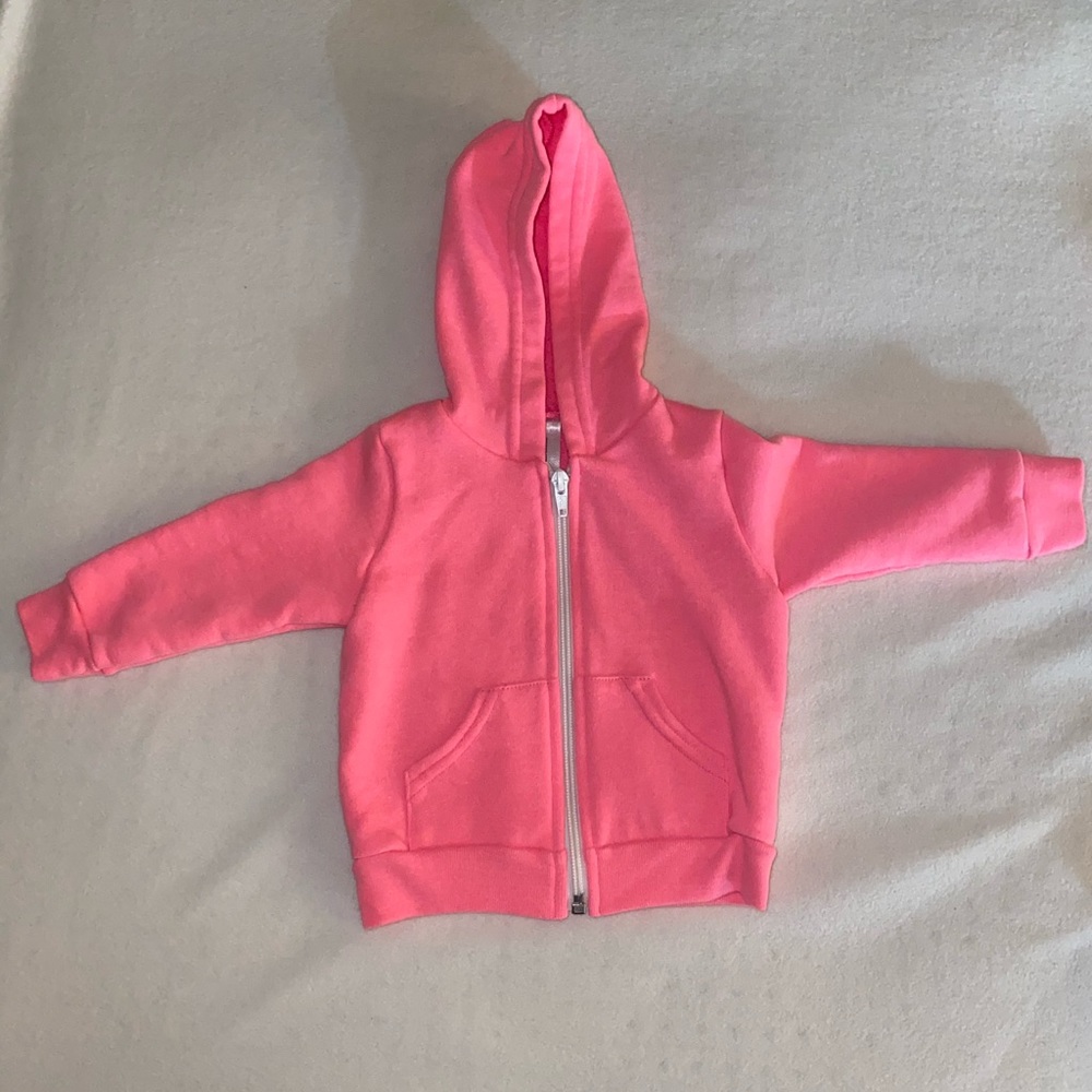 Neon pink baby sweater